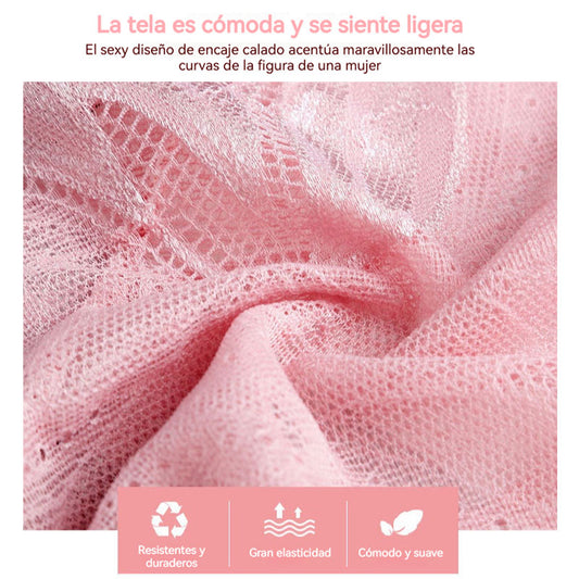 🔥💘🔥【Compra 3 y llévate 2 gratis】💋【40-105 kg】Ropa interior de mujer sexy y transparente hasta media cintura