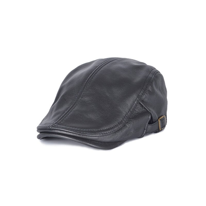 🐏【56-60CM】 Gorro de piel de oveja de tamaño ajustable para hombre.