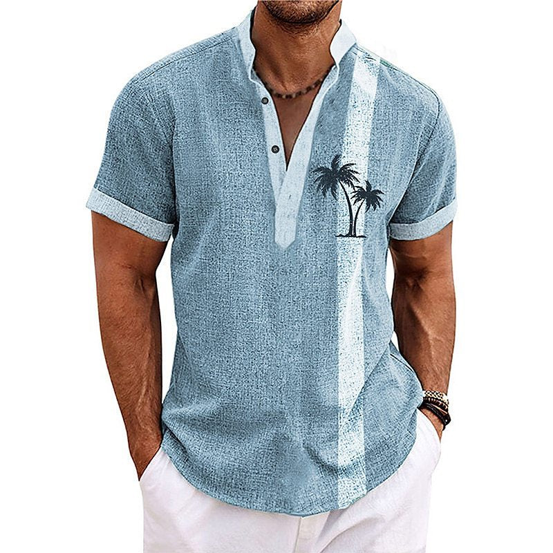 😎☀️【S-6XL】Nueva camisa casual transpirable estampada de algodón puro para hombre, nueva colección 2026