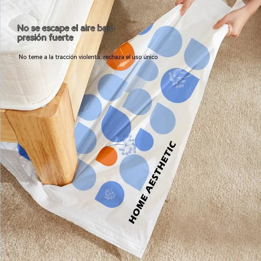 🧳✨【50*65*30cm】【Juego de 5 piezas】🤩Bolsas de compresión al vacío para almacenamiento, bolsas de compresión al vacío para edredones, ropa y chaquetas de plumas.