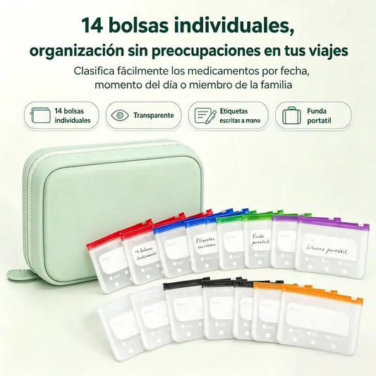 (Página 14)💊 Bolsa Impermeable para Medicamentos – Organizador Portátil para Medicinas y Accesorios, Ideal para Viajes, Hogar y Uso Diario