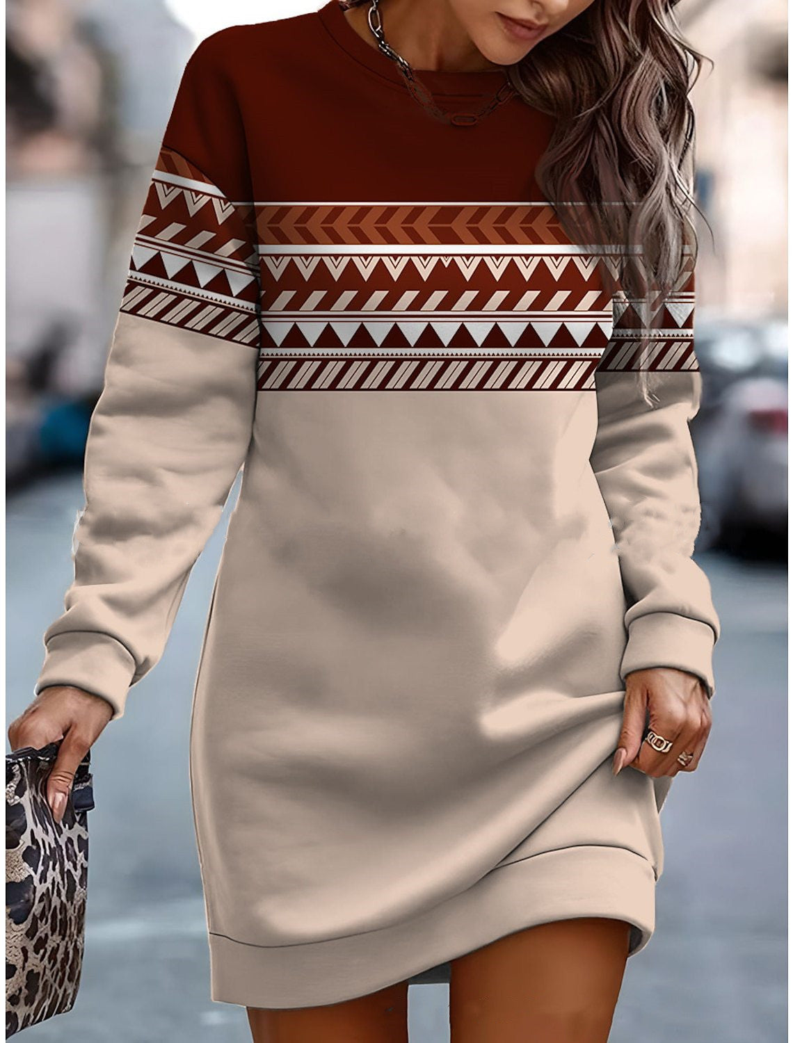 đ„đ„đăOferta de gran valorăăS-3XLăNuevo vestido casual estampado de moda para otoño/invierno 2026