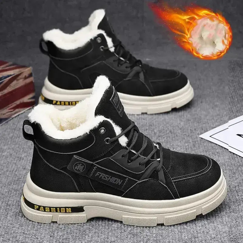 šćDescuento 50 % por tiempo limitadoćććNuevas botas Martin de invierno para hombre con forro grueso de felpa