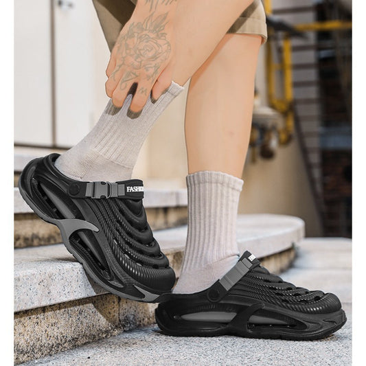 👟50% DE DESCUENTO🌬️Sandalias multiusos 2 en 1 para hombre: suela gruesa de EVA, antideslizante y extremadamente ligeras y transpirables🏃♂️