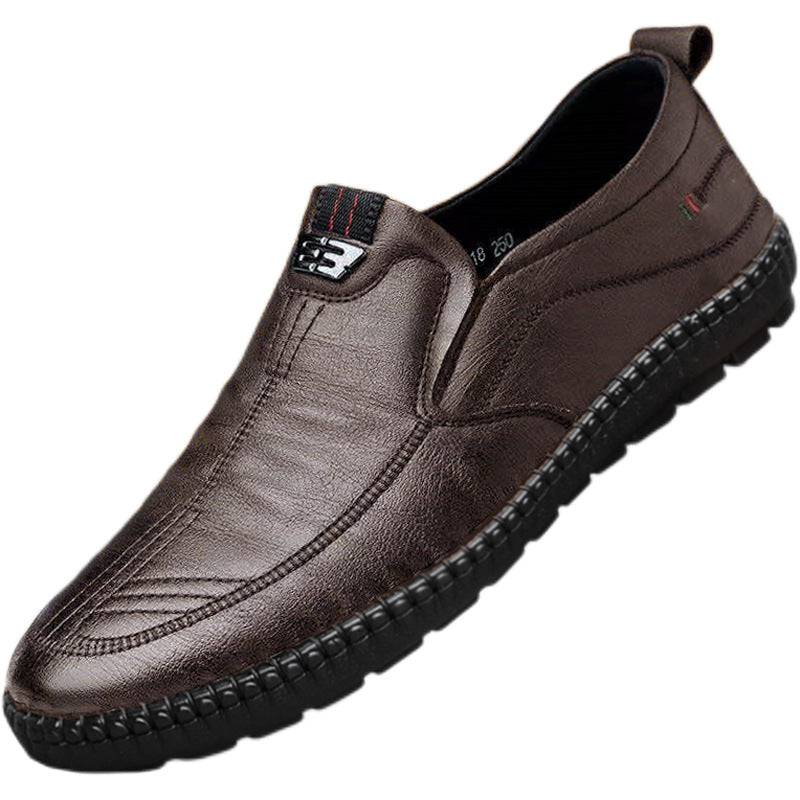 【39-44】Zapatos de cuero modernos y versátiles para hombres de mediana edad y mayores.