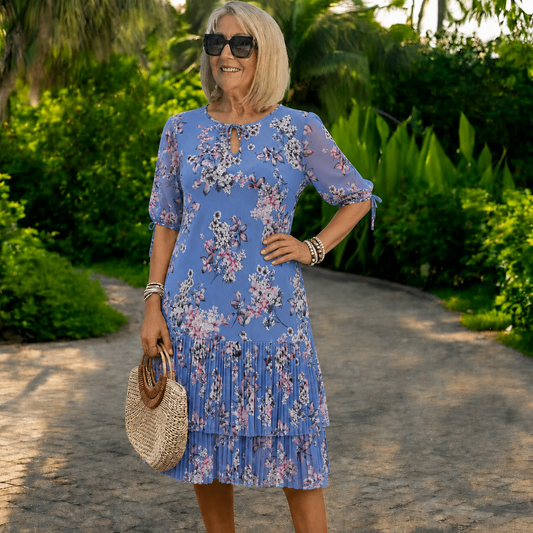 Pago contra entrega 👗❤️【S-5XL】Vestido de chifón elegante y con estilo