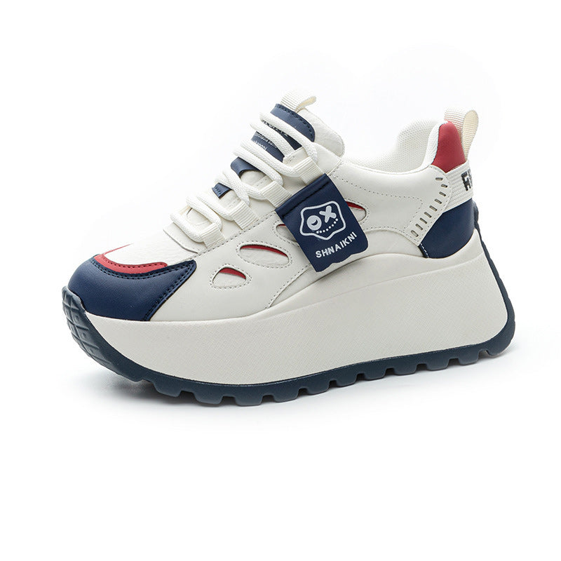 👟✨【+5 cm de altura】Zapatillas deportivas casuales con suela gruesa: modernas, cómodas y fáciles de combinar 💫