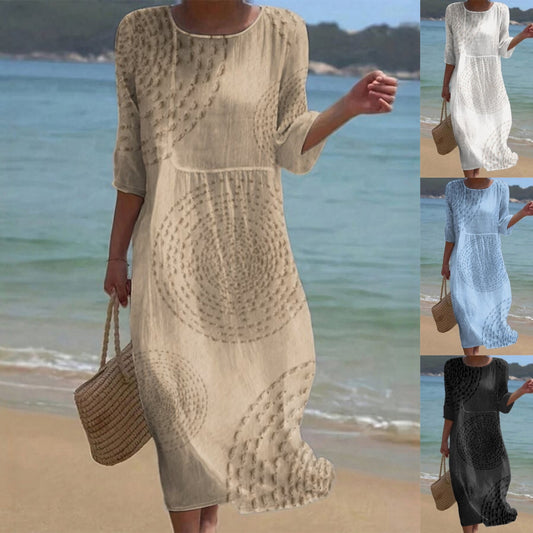 👗 ¡Último día con un 50 % de descuento! 【XS-4XL】Elegante vestido casual de verano: transpirable, cómodo, versátil y favorecedor.