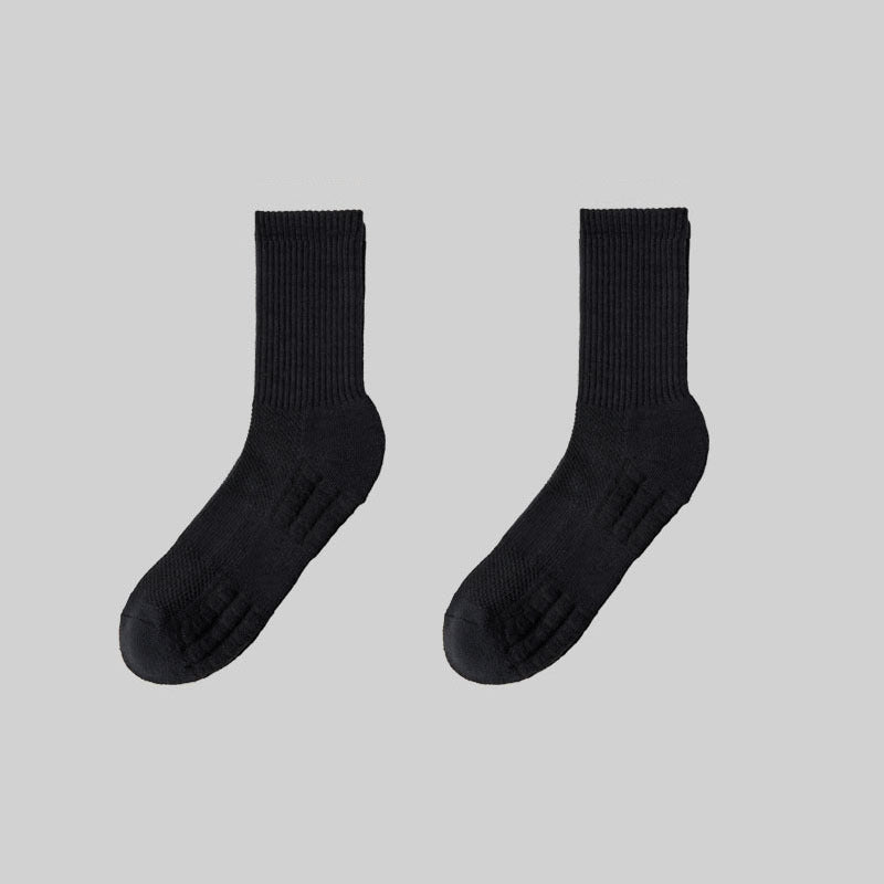 😍🧦【10 pares】Calcetines deportivos largos para hombre, que absorben el sudor, absorben los golpes, protegen el talón, son resistentes a los olores, transpirables, adecuados para baloncesto y deportes diarios.
