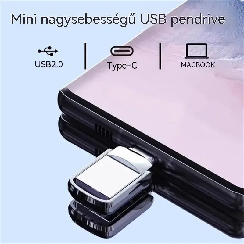 Továbbfejlesztett, két interfészes USB flash meghajtó · USB 3.0 · 64 GB – 2 TB