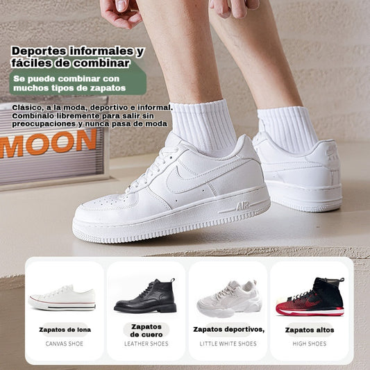😍🧦【10 pares】Calcetines deportivos largos para hombre, que absorben el sudor, absorben los golpes, protegen el talón, son resistentes a los olores, transpirables, adecuados para baloncesto y deportes diarios.