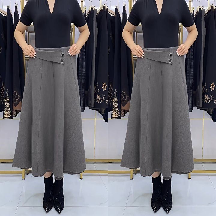 👗🎀【S-4XL】Μάλλινη φούστα για το φθινόπωρο και τον χειμώνα