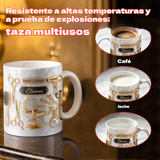 ✨✂️Taza de café de cerámica personalizada, ligera y lujosa