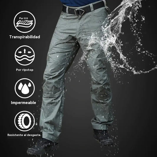【S-5XL】Pantalones tácticos IX7 para hombre, pantalones largos para entrenamiento al aire libre, pantalones de senderismo para otoño e invierno.