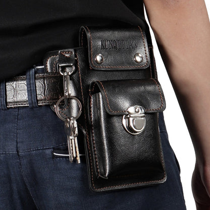 🔥【50% de descuento por tiempo limitado】Riñonera de cuero multifuncional para hombre