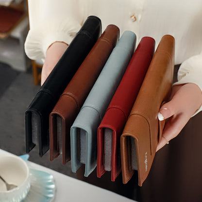 💰Cartera vintage de piel auténtica con doble cremallera y ranura para múltiples tarjetas para mujer