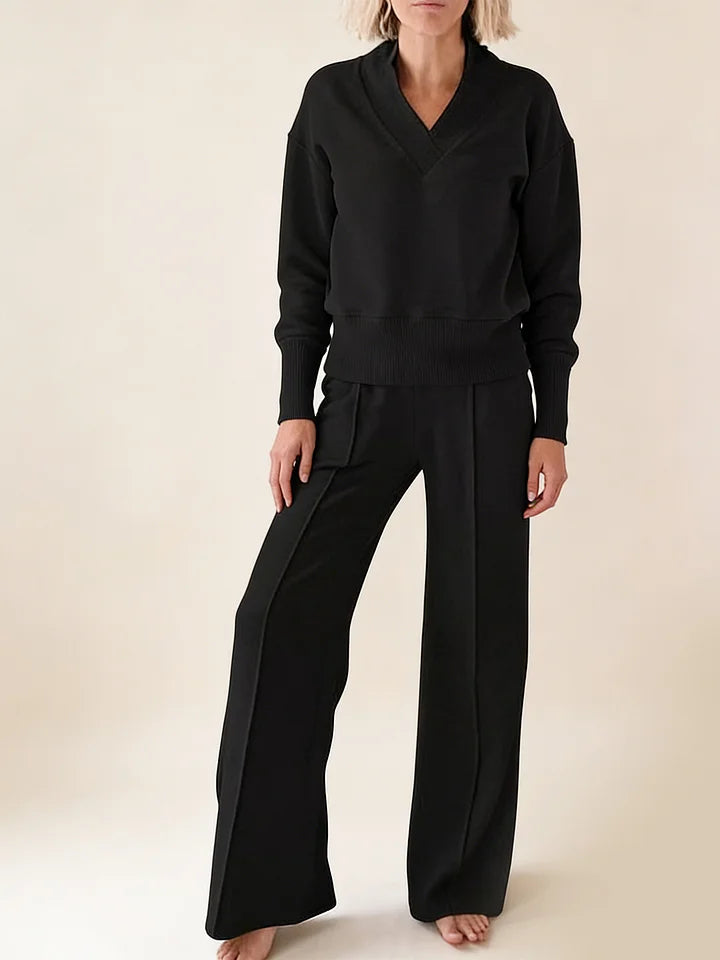 🥰📢📢 ¡50% de descuento!【M-5XL】Conjunto femenino 2026 | Conjunto de dos piezas con tejido de manga larga ✨