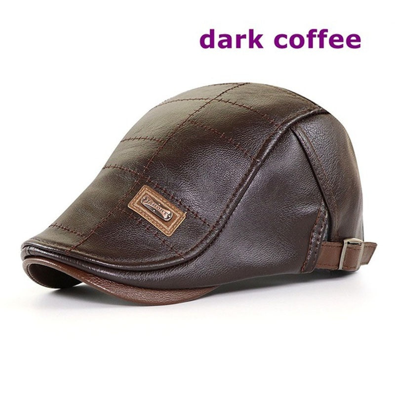 🧢【Oferta especial】🔥 Boina de cuero vintage de primera calidad
