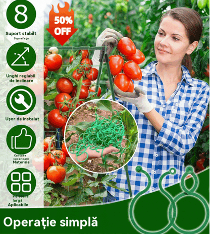 🍇【500piezas】🌱Abrazaderas fijas con hebilla en forma de 8, adecuadas para plantas trepadoras, jardines/huertos/huertos frutales, ataduras de vides