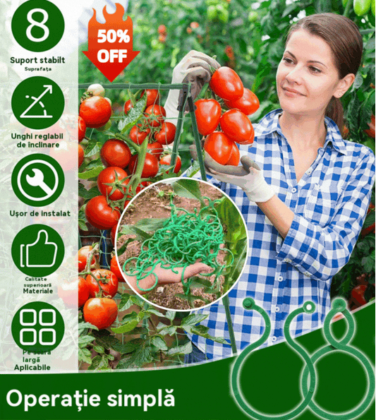 🍇【500piezas】🌱Abrazaderas fijas con hebilla en forma de 8, adecuadas para plantas trepadoras, jardines/huertos/huertos frutales, ataduras de vides