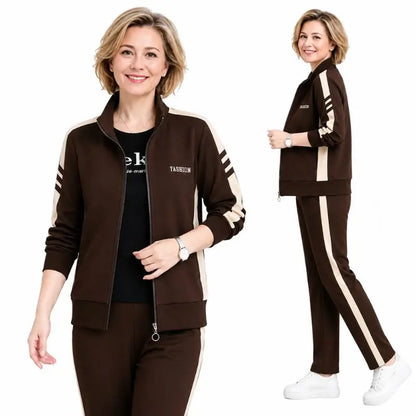 🔥【50% de descuento】🔥【M-5XL】【Chaqueta + Pantalones】😍 Nuevo conjunto deportivo casual de otoño, tallas grandes