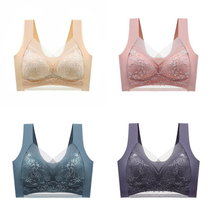 【Compra 2 y llévate 2 gratis】🔥4 por 31 €【40-110 KG】Sujetador de encaje sin costuras y cómodo para mujer