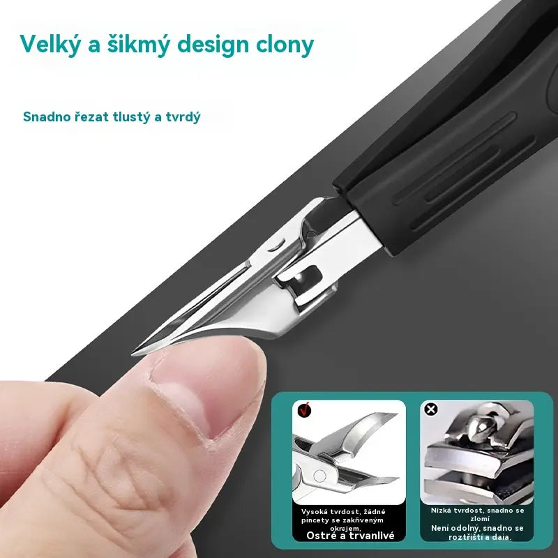 🔥【50%OFF】🔥  Nůžky na nehty s protiskluzovou úpravou a 25° zkoseným okrajem (sada 3 kusů)