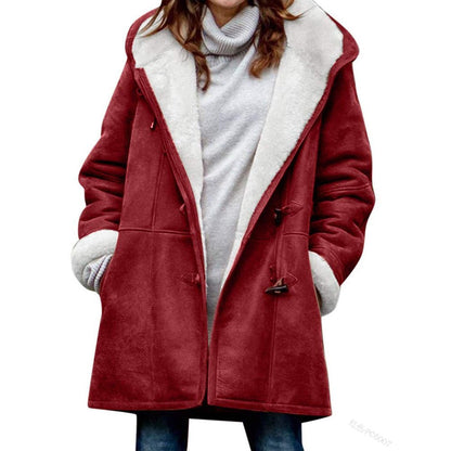 🐏🥼💖【Nueva colección de invierno 43% de descuento】2026 Abrigo de mujer elegante y cálido de ante con forro polar, S-5XL, abrigo de invierno/para el día a día