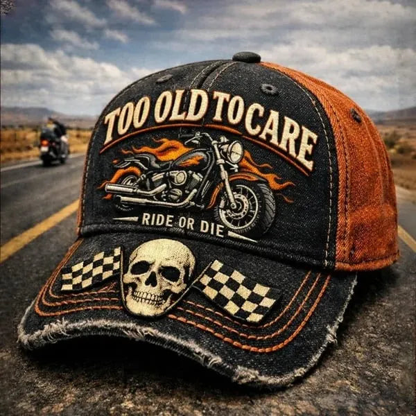 🏁💀Gorra de béisbol casual retro con impresión digital en 3D