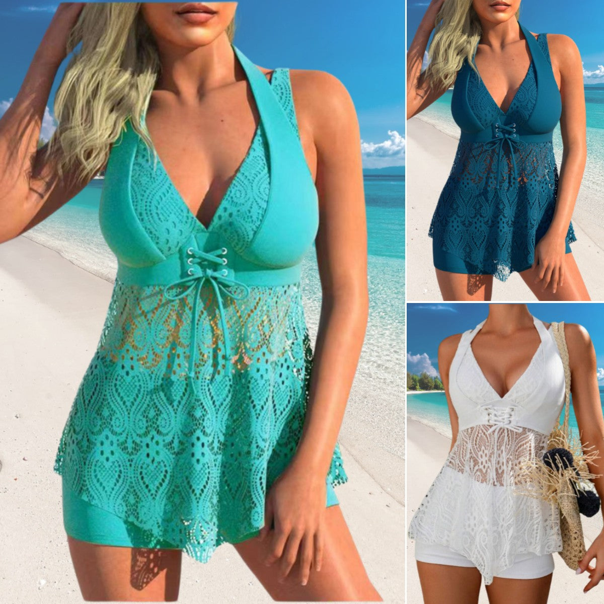 🌈🌴50% popusta🔥【40-100 kg】Novi kupaći kostim od čipke za žene većih veličina