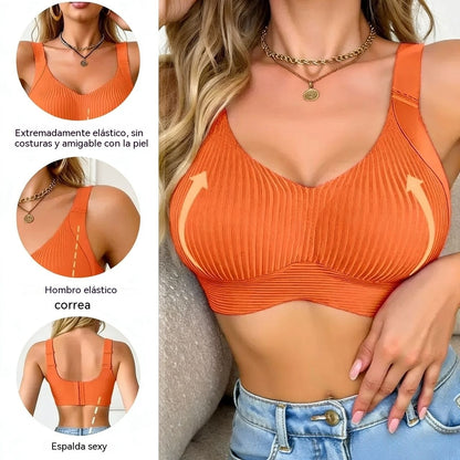 🔥【40-120 kg】👙【Pack de 3】Sujetador de encaje de alta sujeción para mujer