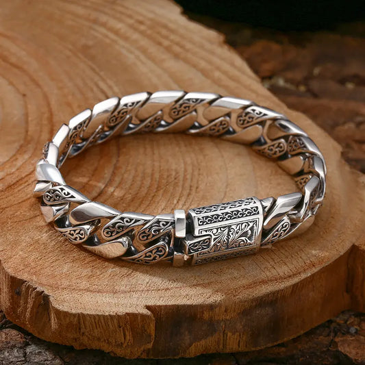 ✨【Pago contra entrega】Nueva pulsera para hombre de plata de ley 925 con diseño Tangcao