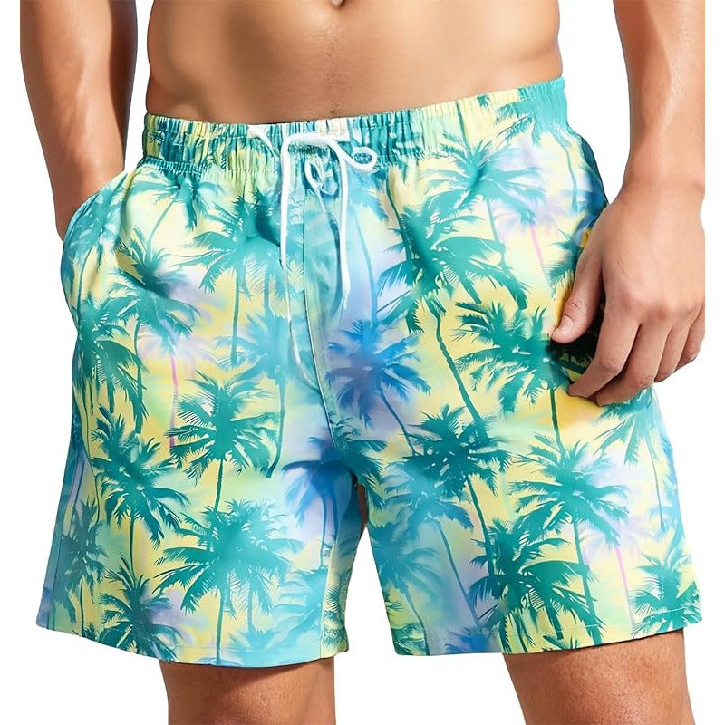 🌴【S-3XL】Pantalones cortos de playa estampados de secado rápido para hombre