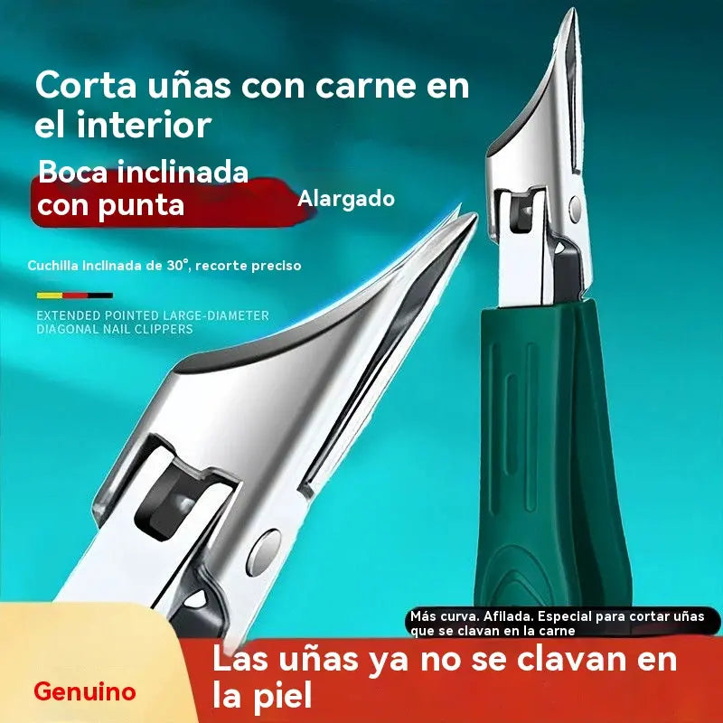 🔥【50%OFF】🔥 Cortaúñas antisalpicaduras con borde inclinado de 25° (juego de 3 piezas)