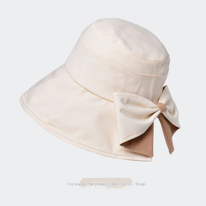 🎀🎀 50% de descuento 👒 | Gorro retro con lazo: plegable y transpirable, un básico para el verano-4298924
