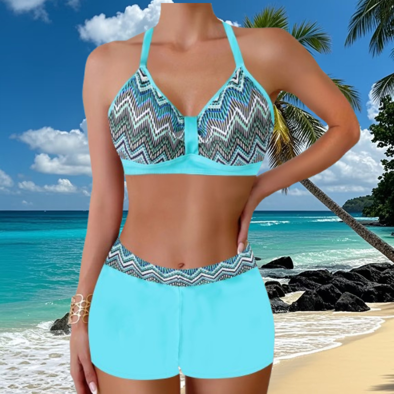 🏖️👙【Kupite 1, dobijte 1 gratis】🌴【S-5XL】Komplet kupaćih kostima s printom za odmor na plaži 2026.