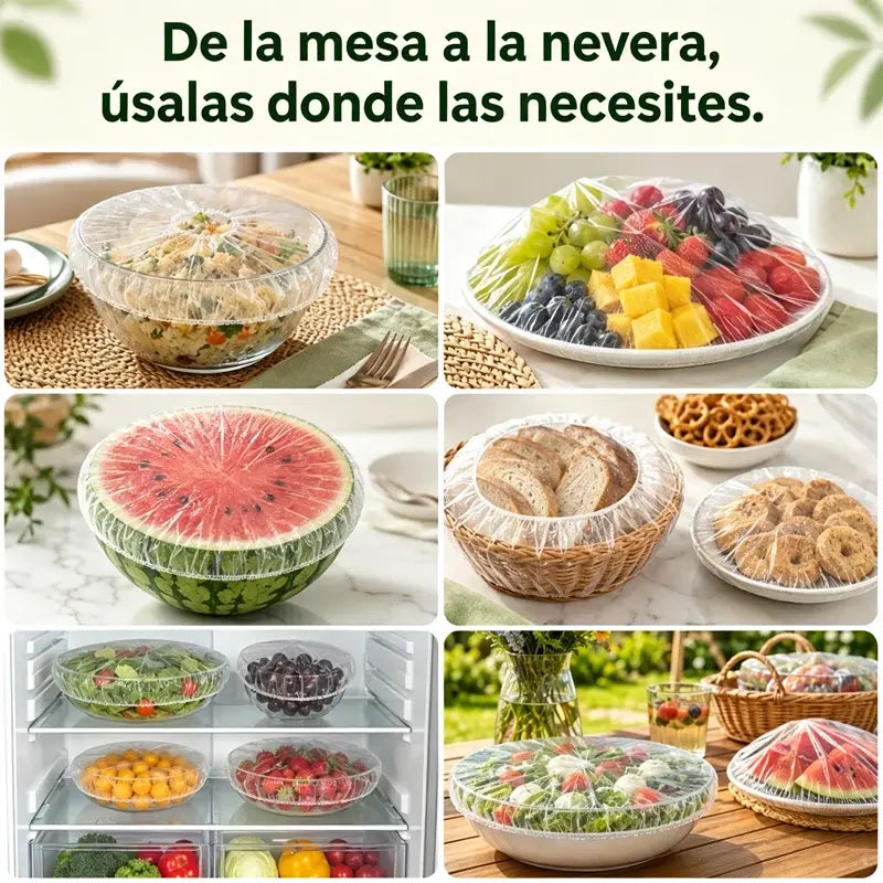 🍽️Funda de plástico antibacteriana extragrande y gruesa apta para uso alimentario