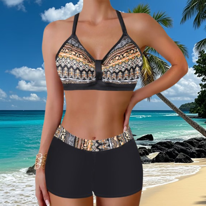 🏖️👙【Kupite 1, dobijte 1 gratis】🌴【S-5XL】Komplet kupaćih kostima s printom za odmor na plaži 2026.