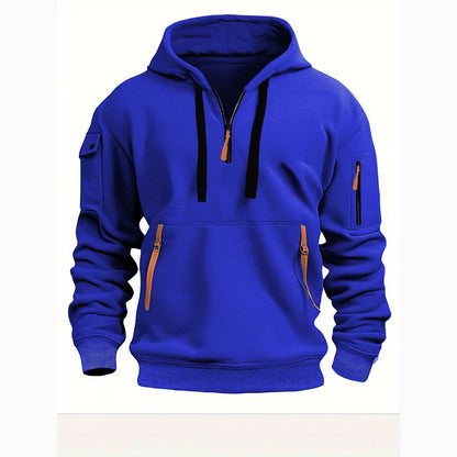 👕 [Časově omezená nabídka: sleva 47 %] Novinka pro podzim/zimu [Velikosti S–5XL] Pánská mikina na zip s kapsami – Doprava zdarma