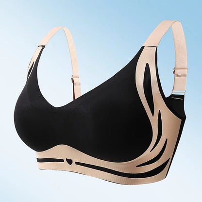 😍【Paquete de 4】Sujetador de una pieza sin aros para mujer❤️【40-85 kg】