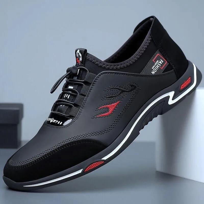 👞Zapatos de negocios informales y transpirables para hombre de cuero genuino ✅Desodorante ✅Suela de cuero suave ✅De moda y versátil