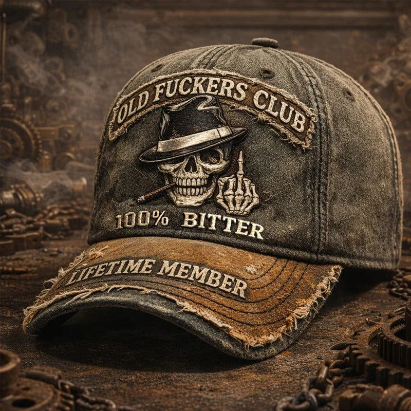 🏁💀Gorra de béisbol casual retro con impresión digital en 3D