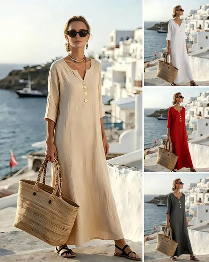 ☁️Último día - 50% de descuento👗【S-3XL】Vestido de verano para mujer, ajustado y transpirable✨Pago contra entrega