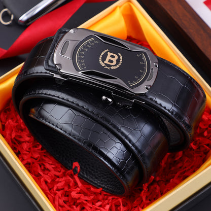 🔥【30%OFF】Nuevo cinturón de hombre de cuero genuino con hebilla automática