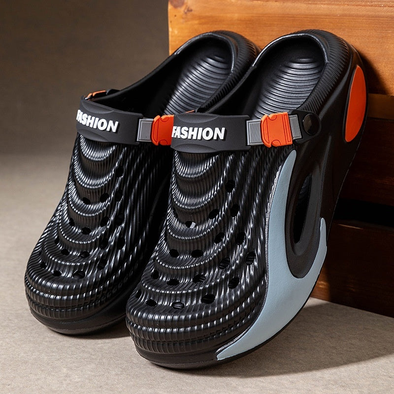 👟 50% de descuento 🌬️ Sandalias universales para hombre con suela gruesa de EVA: antideslizantes, superligeras y transpirables, ideales para la playa, el deporte y el uso diario 🏃‍♂️