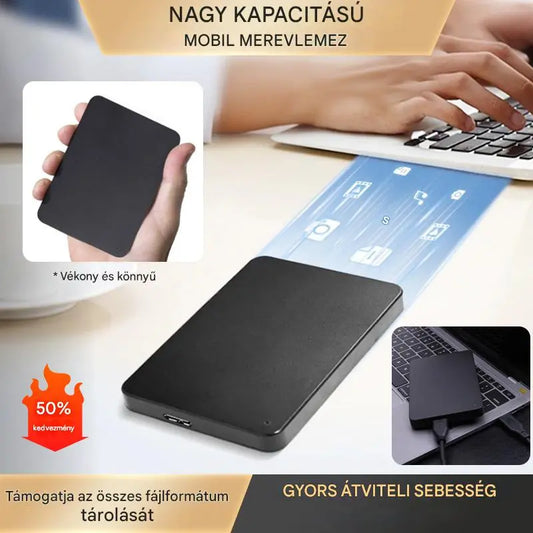 【Utolsó nap 50% kedvezmény】20 TB-os hordozható merevlemez