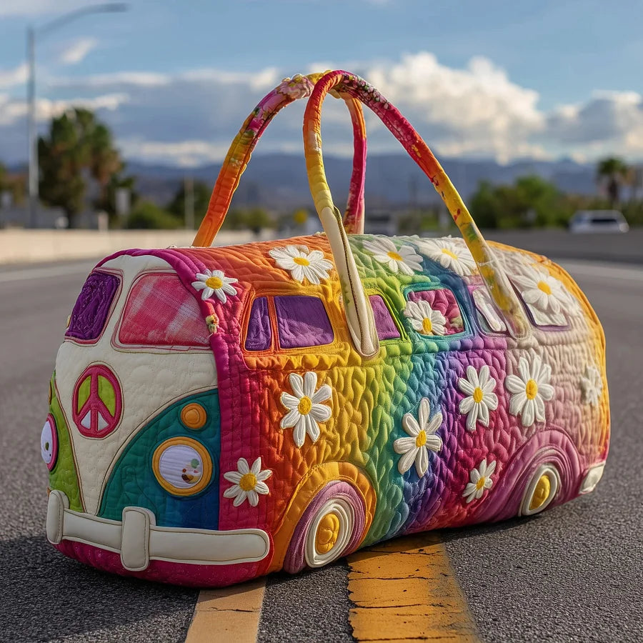 🌸Hippie Van párnázott utazótáska