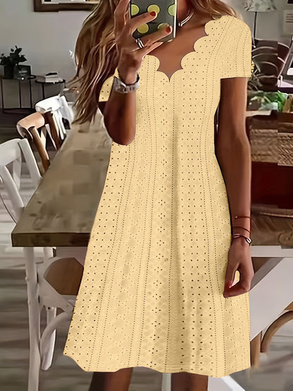 💋【🏆Legnépszerűbb】Plus Size női lezser, középhosszú, egyszerű ruha ✅️Utánvétes fizetés elérhető