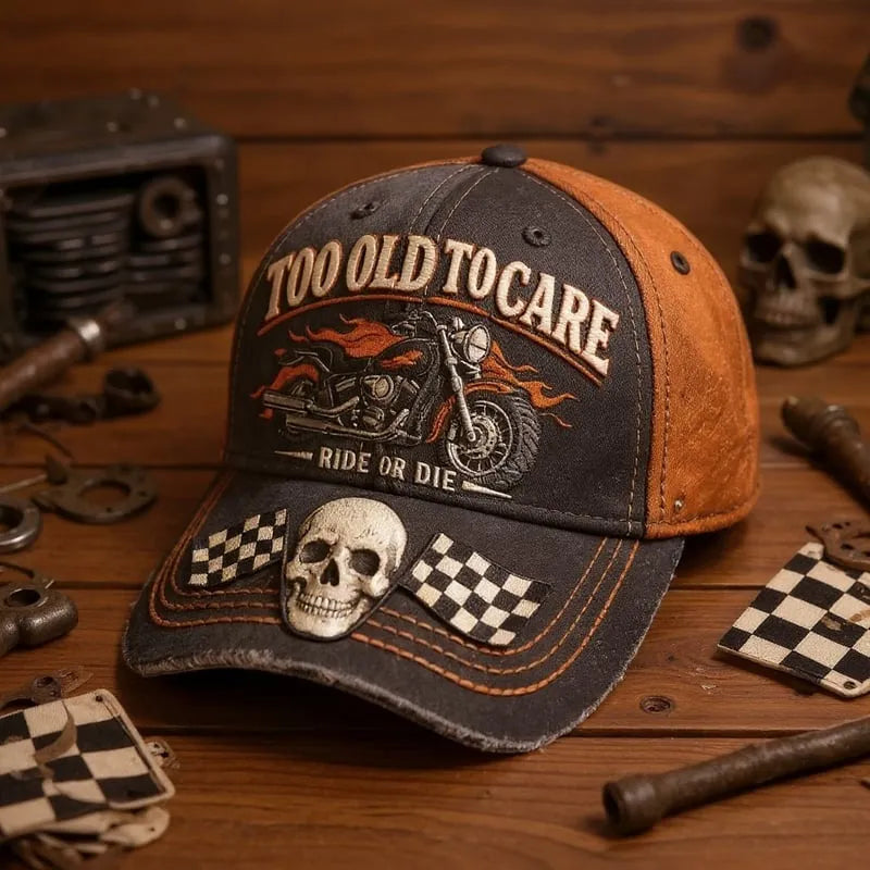🏁💀Gorra de béisbol casual retro con impresión digital en 3D