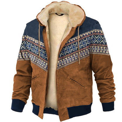【S-4XL】🔥Chaqueta de felpa gruesa y sudadera cálida de lana de cordero para hombre
